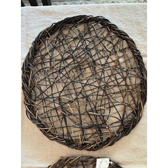 Juliska Willow Placemats Set of 4 Natural Table Scapes - Picture 5 of 6